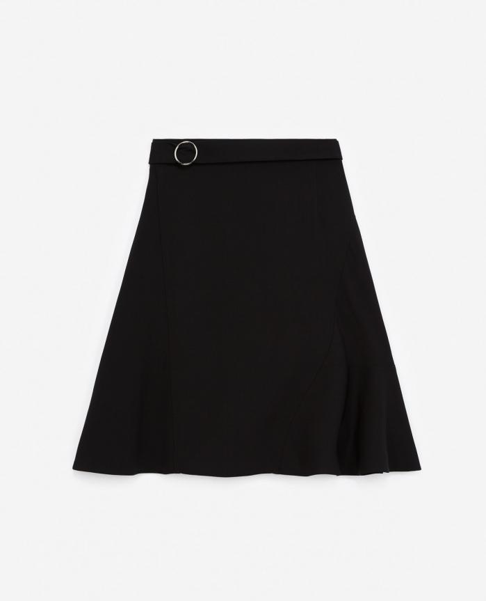 Jupes & Shorts | Jupe longue laine noire évasée Black | The Kooples Femme