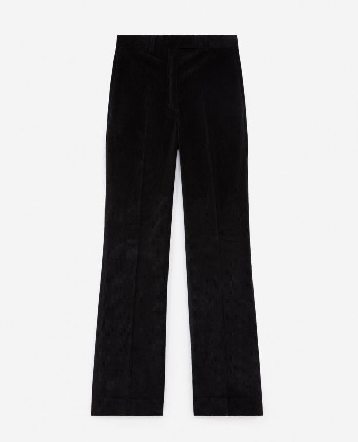 Pantalons & Jeans | Pantalon ample noir velours Black | The Kooples Femme