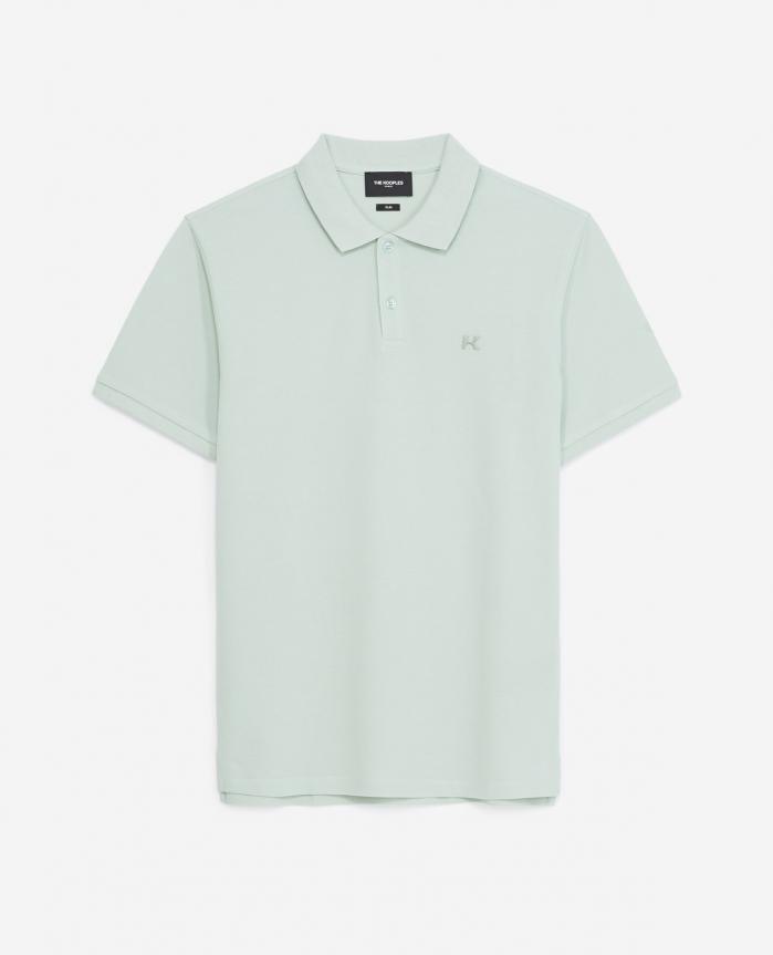 Polos | Polo vert menthe à logo gomme Frosty Green | The Kooples Homme